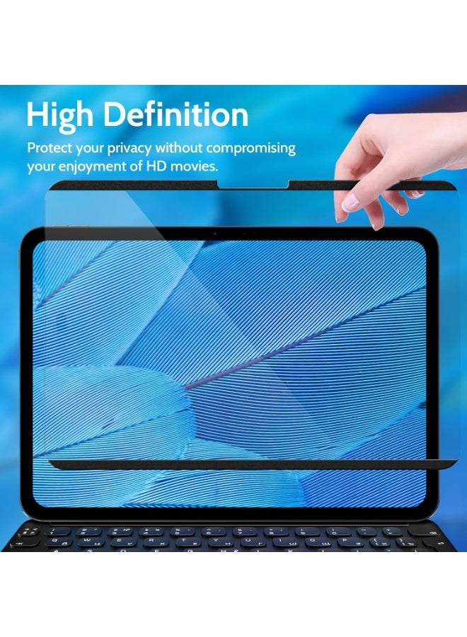 Magnetic Privacy Screen Protector for iPad Air 11 Inch 2024/2025 (M2/M3, 6th/7th Gen), Removable Anti Blue Light Glare Spy Private Filter, High Sensitive Bubble-Free Black Security Screen - Image 5